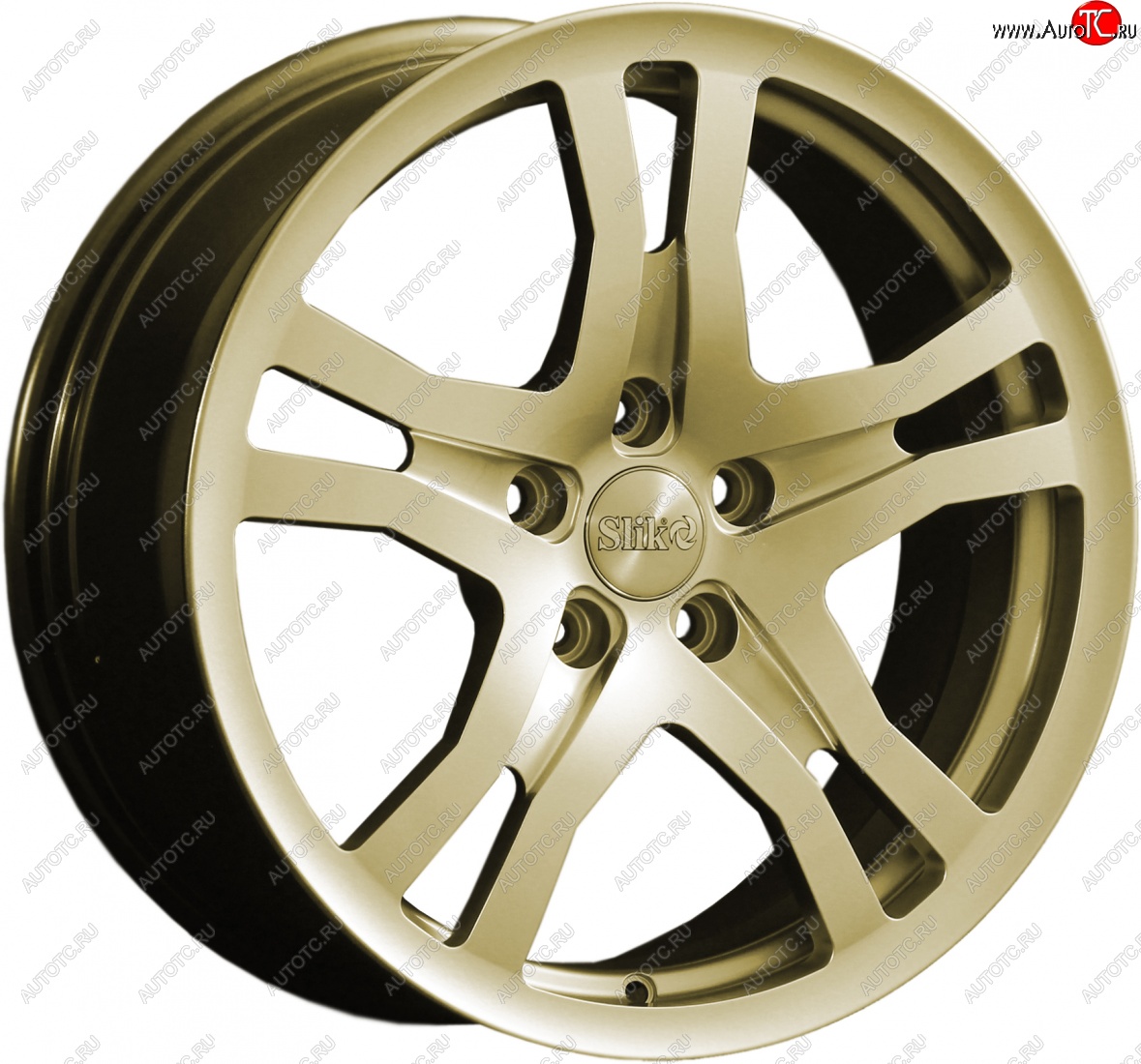 14 599 р. Кованый диск Slik classik R17x7.5 Золотой (G) 7.5x17 Mitsubishi ASX дорестайлинг (2010-2012) 5x114.3xDIA67.1xET46.0 (Цвет: G)