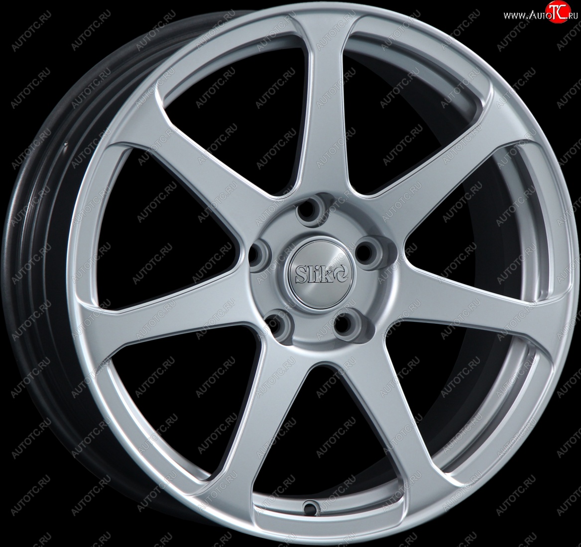 14 099 р. Кованый диск Slik classik R17x7.5 Серебристый светлый (S16) 7.5x17 Mitsubishi ASX дорестайлинг (2010-2012) 5x114.3xDIA67.1xET46.0 (Цвет: S16)