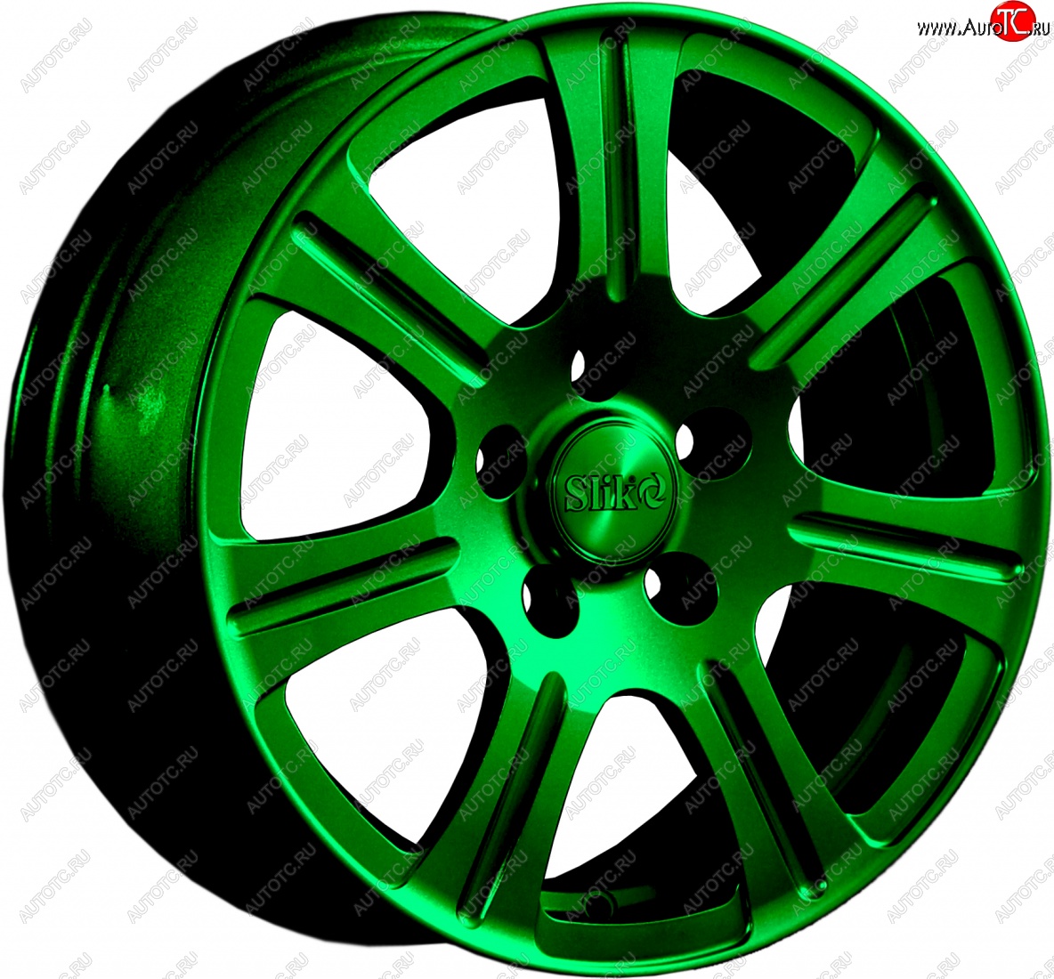 11 899 р. Кованый диск Slik Classic L-1815 6.5x15   (Зеленый (GREEEN))  с доставкой в г. Самара