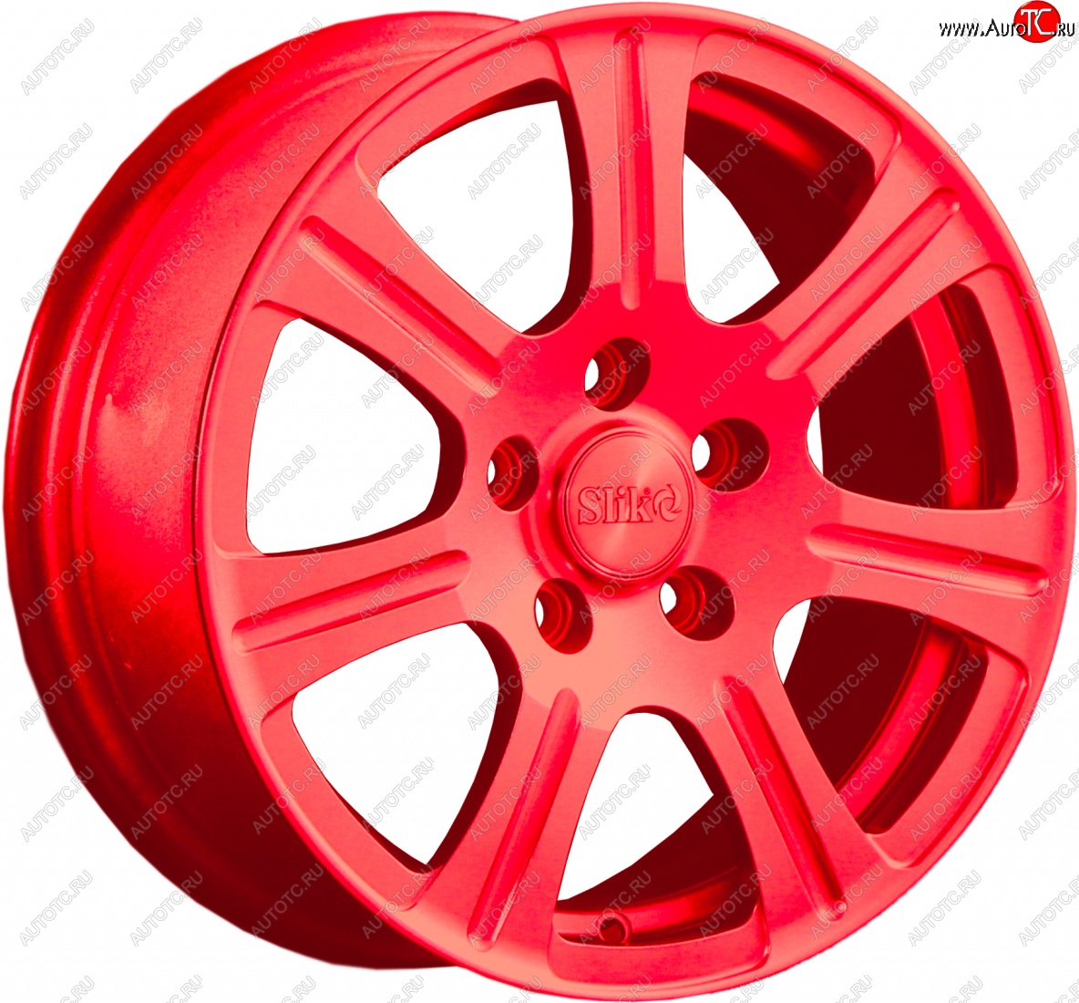 11 899 р. Кованый диск Slik Classic L-1815 6.5x15   (RAL 3026 ярко алый (3026))  с доставкой в г. Самара