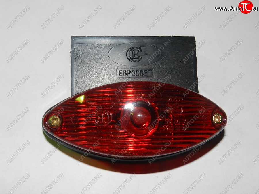 203 р. Фонарь контурный задний Евросвет ГФ 2 (LED и лампа 5 Вт, красный с кронштейном) Hino 700 QPR, RPR шасси (2007-2025) (12В)  с доставкой в г. Самара