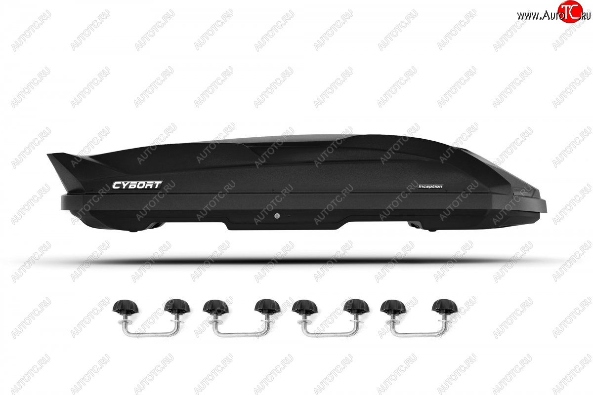 29 949 р. Автобокс CYBORT Inception (210х80х45 см, двусторонний, крепление скоба)   (Black LC)  с доставкой в г. Самара