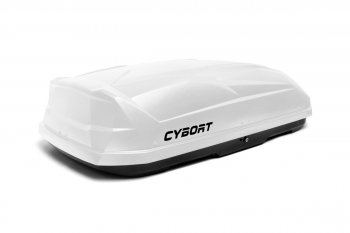 39 799 р. Багажный бокс CYBORT CarNet (460 л/206x86x40 см, двухсторонний, быстросъемные крепления краб) на крышу Daewoo Kalos (2002-2008) (белый матовый с защитным покрытием Raptor)  с доставкой в г. Самара. Увеличить фотографию 7