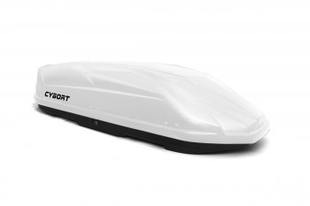 39 799 р. Багажный бокс CYBORT CarNet (460 л/206x86x40 см, двухсторонний, быстросъемные крепления краб) на крышу Daewoo Kalos (2002-2008) (белый матовый с защитным покрытием Raptor)  с доставкой в г. Самара. Увеличить фотографию 9