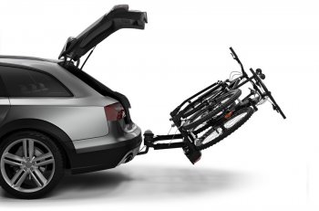95 999 р. Велобагажник-платформа на фаркоп Thule VeloSpace XT Daewoo Kalos (2002-2008) (Для 2-х велосипедов)  с доставкой в г. Самара. Увеличить фотографию 4