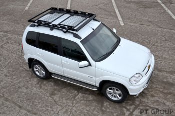 11 299 р. Универсальный багажник-корзина двухсекционный Petroil Tuning (1630х1110 мм, на поперечины) Ford F-250 P556 пикап дорестайлинг (2016-2019)  с доставкой в г. Самара. Увеличить фотографию 2