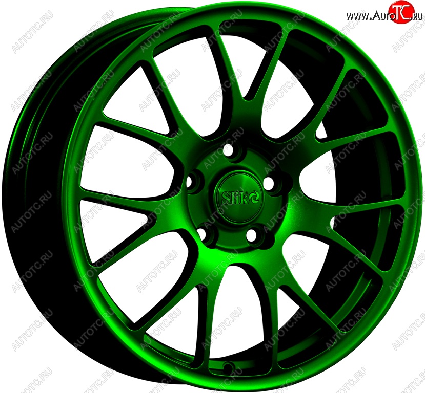 25 599 р. Кованый диск Slik Classic L-736 7.5x17   (Зеленый (GREEEN))  с доставкой в г. Самара