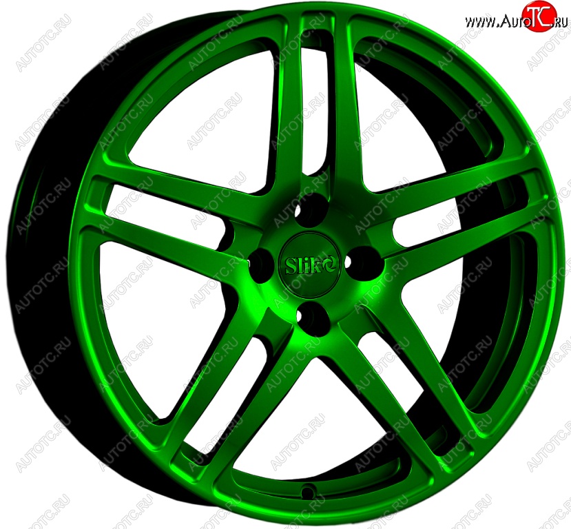 20 399 р. Кованый диск Slik Classic L-778 7.5x17   (Зеленый (GREEEN))  с доставкой в г. Самара