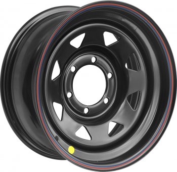 Штампованый диск OFF-ROAD Wheels (стальной усиленный, треугольник мелкий - черный). 8.0 x 17 Hyundai Galloper 5 дв. (1991-1997) 6x139.7xDIA110.0xET0.0