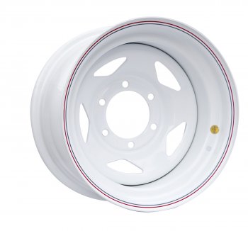 Штампованый диск OFF-ROAD Wheels (стальной усиленный, треугольник - белый). 8.0 x 15 Hyundai Galloper 5 дв. (1991-1997) 6x139.7xDIA110.0xET0.0