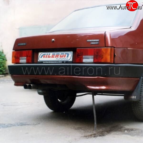 449 р. Накладка на задний бампер Aileron  Лада 21099 (1990-2004) (Неокрашенная)  с доставкой в г. Самара