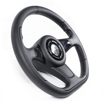 3 389 р. Рулевое колесо Sport Extrim Delux (Ø360 мм) Лада нива 4х4 2121-80 ФОРА (1995-2011) (Черный)  с доставкой в г. Самара. Увеличить фотографию 2