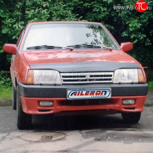 499 р. Накладка на передний бампер Aileron  Лада 2108 - 21099 (Неокрашенная)  с доставкой в г. Самара