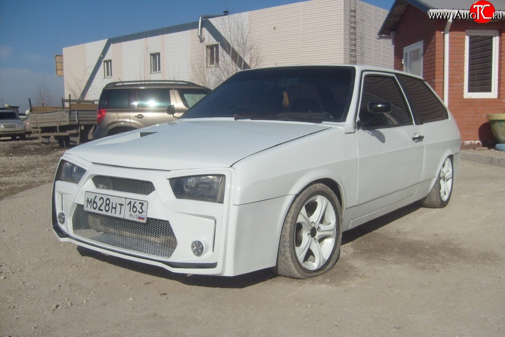 4 399 р. Передний бампер Bad Boy  Лада 2108 - 21099 (Неокрашенный)  с доставкой в г. Самара