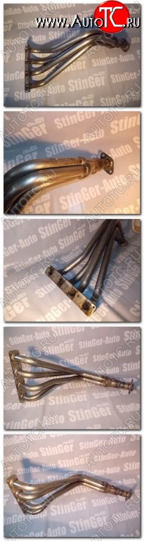 2 799 р. Приёмная труба (паук) Stinger 4-1 (16v/1.7i) (трубы 38 - 51 мм) Лада 2112 купе (2002-2009)  с доставкой в г. Самара