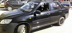 3 899 р. Пороги накладки Кураж v2 Лада Калина 2194 универсал (2014-2018) (Неокрашенные)  с доставкой в г. Самара. Увеличить фотографию 4