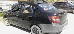 3 899 р. Пороги накладки Кураж v2 Лада Калина 2194 универсал (2014-2018) (Неокрашенные)  с доставкой в г. Самара. Увеличить фотографию 2