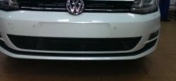 2 099 р. Сетка на бампер Russtal (черная) Volkswagen Golf 7 дорестайлинг, хэтчбэк 5 дв. (2012-2017)  с доставкой в г. Самара. Увеличить фотографию 3