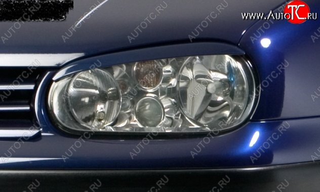 989 р. Реснички на фары CT Volkswagen Golf 4 (1997-2003) (Неокрашенные)  с доставкой в г. Самара