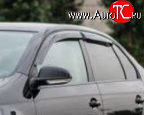 999 р. Комплект дефлекторов окон (ветровиков) 4 шт. (седан) Russtal Volkswagen Jetta A6 седан дорестайлинг (2011-2015)  с доставкой в г. Самара