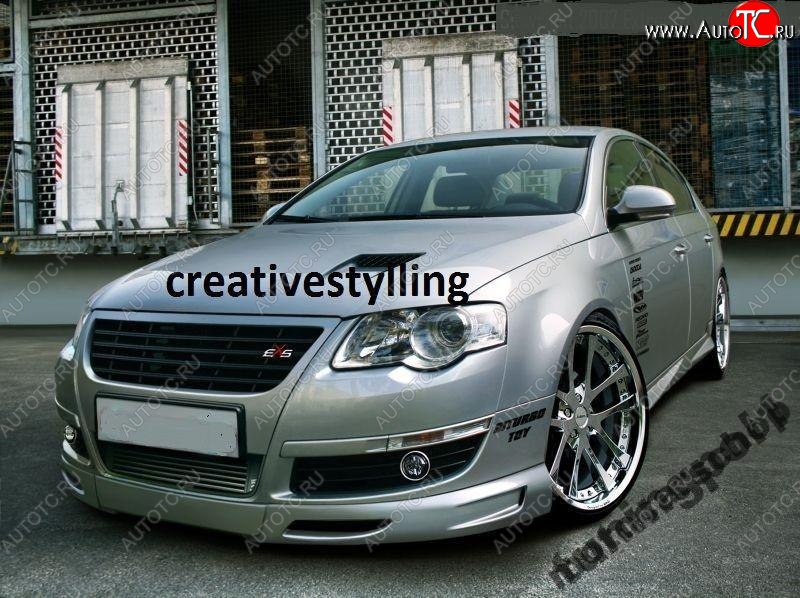 12 219 р. Накладка на передний бампер ST Volkswagen Passat B6 универсал (2005-2010)  с доставкой в г. Самара