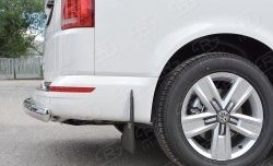 11 599 р. Защита заднего бампера (Ø75x42 мм, нержавейка, длинная база) Russtal Volkswagen Multivan T6 дорестайлинг (2016-2019)  с доставкой в г. Самара. Увеличить фотографию 2