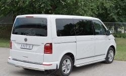 11 599 р. Защита заднего бампера (Ø75x42 мм, нержавейка, длинная база) Russtal Volkswagen Multivan T6 дорестайлинг (2016-2019)  с доставкой в г. Самара. Увеличить фотографию 3