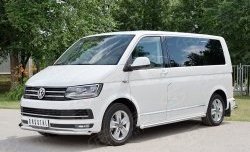 17 499 р. Защита переднего бампера (Ø63 мм, нержавейка, короткая база) SLITKOFF Volkswagen Multivan T6 дорестайлинг (2016-2019)  с доставкой в г. Самара. Увеличить фотографию 3