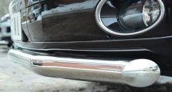 17 499 р. Одинарная защита переднего бампера диаметром 63 мм (Multivan-Caravelle) SLITKOFF Volkswagen Caravelle T5 рестайлинг (2009-2015)  с доставкой в г. Самара. Увеличить фотографию 3