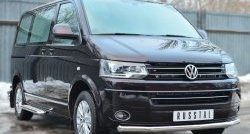 17 499 р. Одинарная защита переднего бампера диаметром 63 мм (Multivan-Caravelle) SLITKOFF Volkswagen Caravelle T5 рестайлинг (2009-2015)  с доставкой в г. Самара. Увеличить фотографию 4