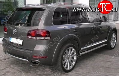 9 649 р. Накладки на колёсные арки CT v2 Volkswagen Touareg 1 GP рестайлинг (2006-2010) (Неокрашенные)  с доставкой в г. Самара