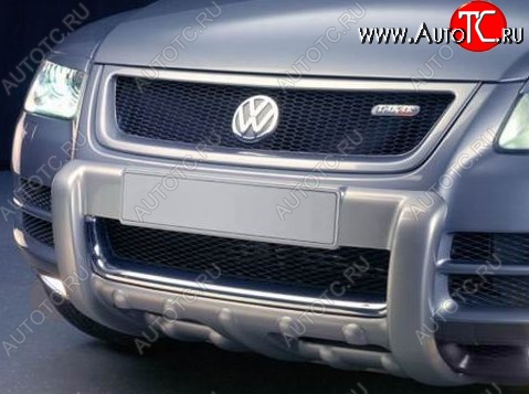 2 749 р. Решётка радиатора Sport Volkswagen Touareg 1 GP рестайлинг (2006-2010) (Неокрашенная)  с доставкой в г. Самара