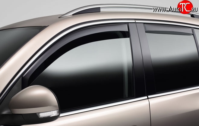 2 899 р. Дефлекторы окон (ветровики) Novline 4 шт Volkswagen Touareg 1 GP рестайлинг (2006-2010)  с доставкой в г. Самара
