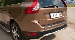 15 999 р. Защита заднего бампера (Ø63 мм волна, нержавейка) SLITKOFF Volvo XC60  дорестайлинг (2008-2013)  с доставкой в г. Самара. Увеличить фотографию 2