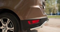 15 999 р. Защита заднего бампера (Ø63 мм волна, нержавейка) SLITKOFF Volvo XC60  дорестайлинг (2008-2013)  с доставкой в г. Самара. Увеличить фотографию 3