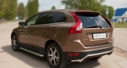15 999 р. Защита заднего бампера (Ø63 мм волна, нержавейка) SLITKOFF Volvo XC60  дорестайлинг (2008-2013)  с доставкой в г. Самара. Увеличить фотографию 4