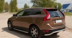 15 999 р. Защита заднего бампера (Ø63 мм волна, нержавейка) SLITKOFF Volvo XC60  дорестайлинг (2008-2013)  с доставкой в г. Самара. Увеличить фотографию 8